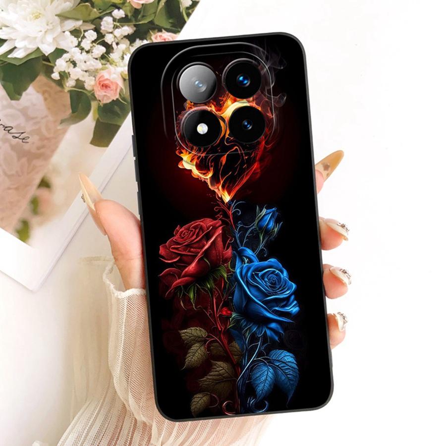 For Xiaomi Redmi Note 14 Pro Plus Case 14Pro 4G Soft Silicone Cover flower Cherry Phone Case For Redmi Note14 14Pro+ Coque Funda