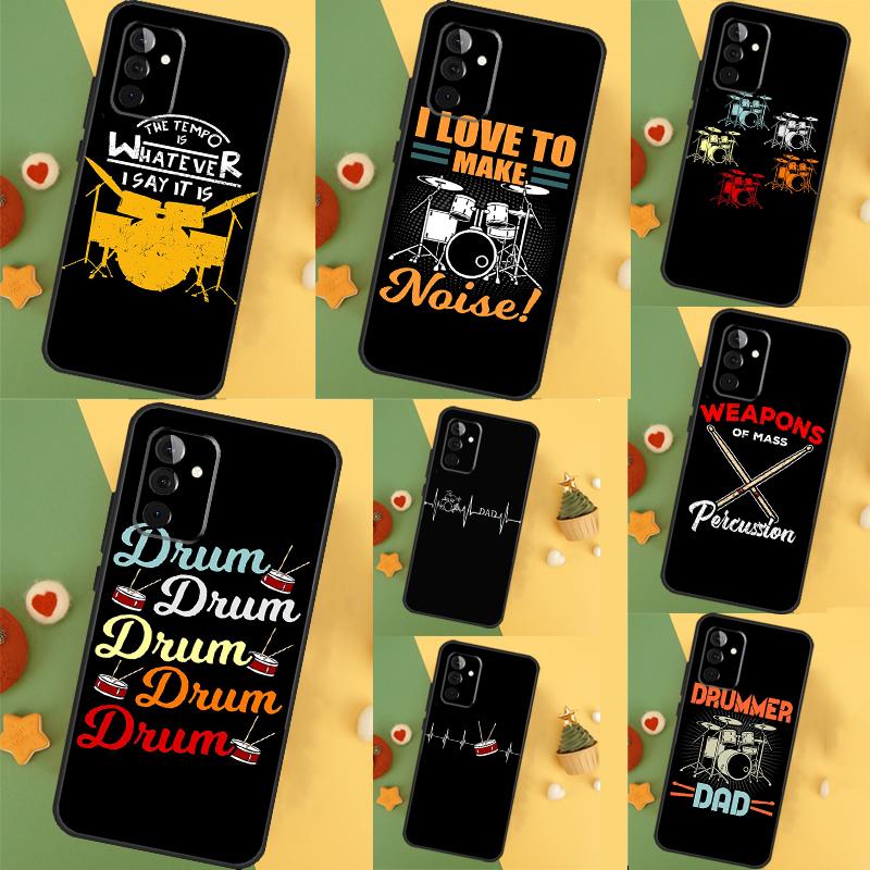 Drum Drummer Music DJ Case For Samsung Galaxy A54 A34 A14 A15 A35 A55 A52 A32 A12 A51 A71 A13 A23 A33 A53 Cover