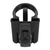 Stroller Cup Holder Multifunctional 360 Degree Rotation Design Stroller Cup Holder with Phone Holder Black