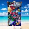 Quick Dry Beach Towel Trolls Pattern, Lightweight Absorbent Towel for Pool Beach Vacation Use