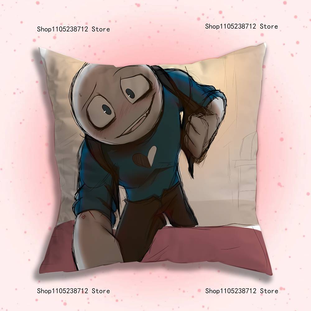 Peter Y-Your B-Boyfriend Pillow Covers Cartoon Sofa Decorative Home Double-sided Printing Short Plush Cute Cushion Cover
