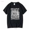 Negative Approach T Shirt Hardcore Vintage Retro Long or Short Sleeves Vintage Washed Unisex Soft Fashion Slightly Comfortable