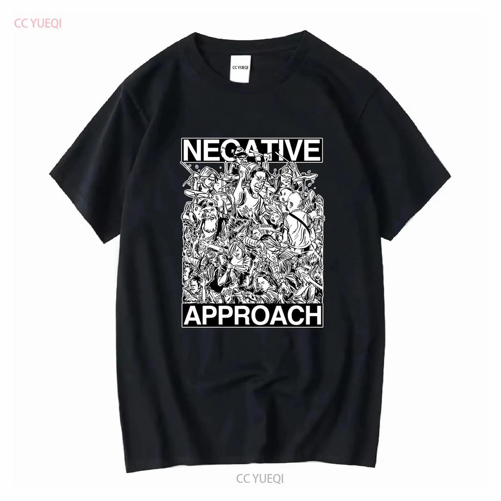 Negative Approach T Shirt Hardcore Vintage Retro Long or Short Sleeves Vintage Washed Unisex Soft Fashion Slightly Comfortable
