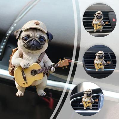 Yousheng Car Air Freshener Acrylic Dog Vent Clip Decorative Car Scent Car Air Conditioner Clip Rust-Proof Dog Loves Gift Auto Vent Interior