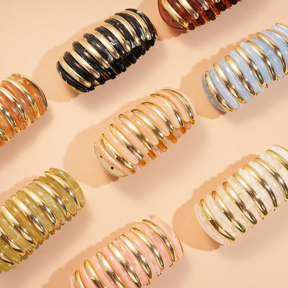 Wide Exaggerated Bracelet Elastic Rope Bead Wide Chunky Bangles Acrylic Bangle  Decoration