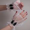 Elegant Bowknot Sleeves For Nails Art Photography Soft Glitter Fabric Comfortable Elastic Arm Covers
