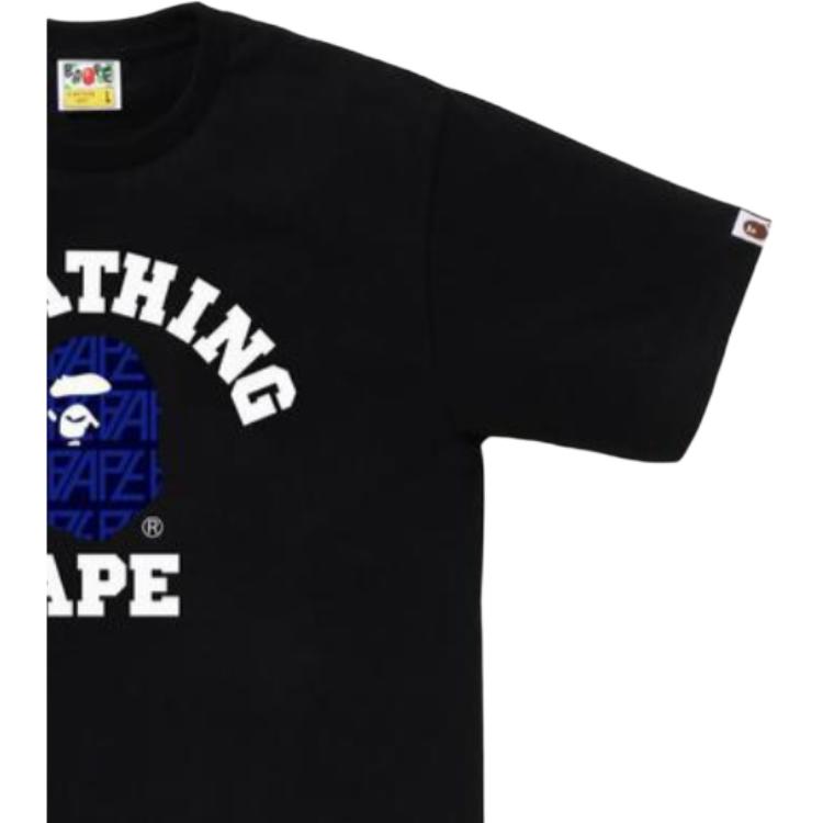 A Bathing Ape Bavlněné tričko s potiskem loga 0ZXTEM110024K
