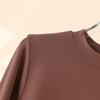 Women's Long Sleeve Slimming Cotton Base Layer Top - Spring/Autumn Fashionable Versatile Round Neck T-shirt, 2025 New Arrival
