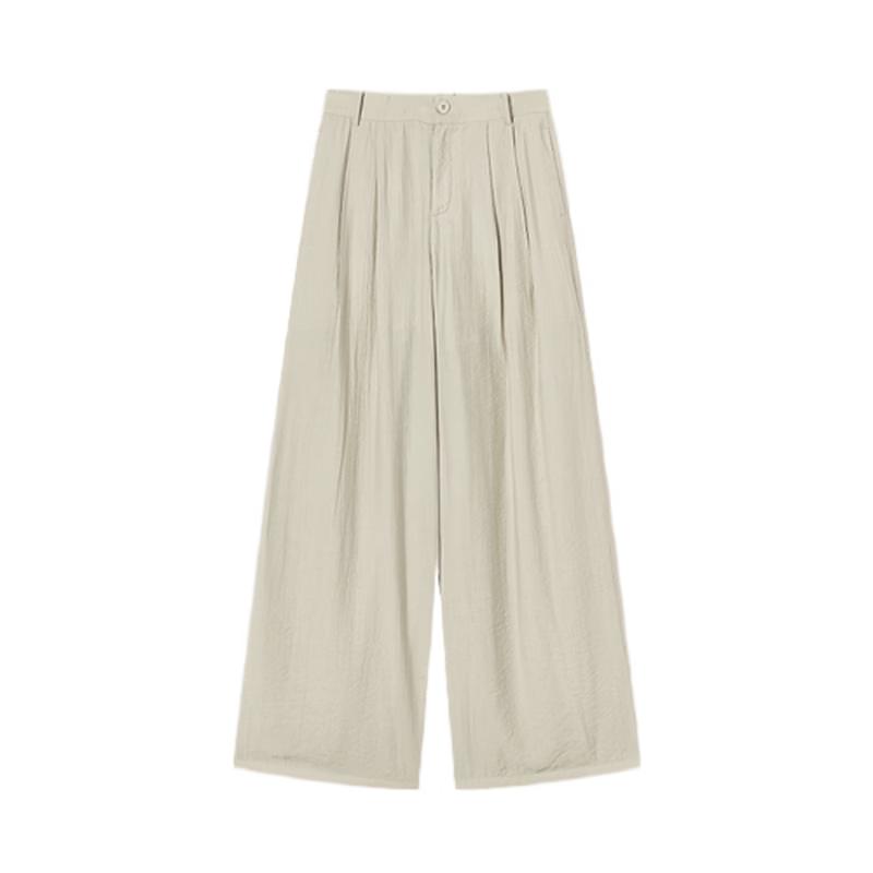Women's High-Waisted Straight Wide-Leg Casual Pants