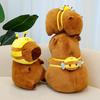 Plush Capybara Bee Toy Cartoon Stuffed Doll Living Room Decoration Gift Kids