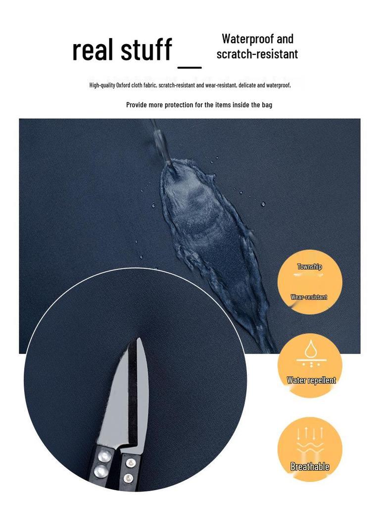 Men's Waterproof Oxford Conference Crossbody Briefcase