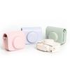 PU Leather Instant Camera Case Anti Scratch with Shoulder Strap Storage Bag Shockproof Portable Protective Cover for Popoto
