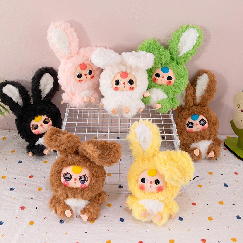 

Популярная кукла для трехлетнего ребенка, виниловая плюшевая игрушка, модная кукла-сюрприз, подарок 25cm【0.14kg】