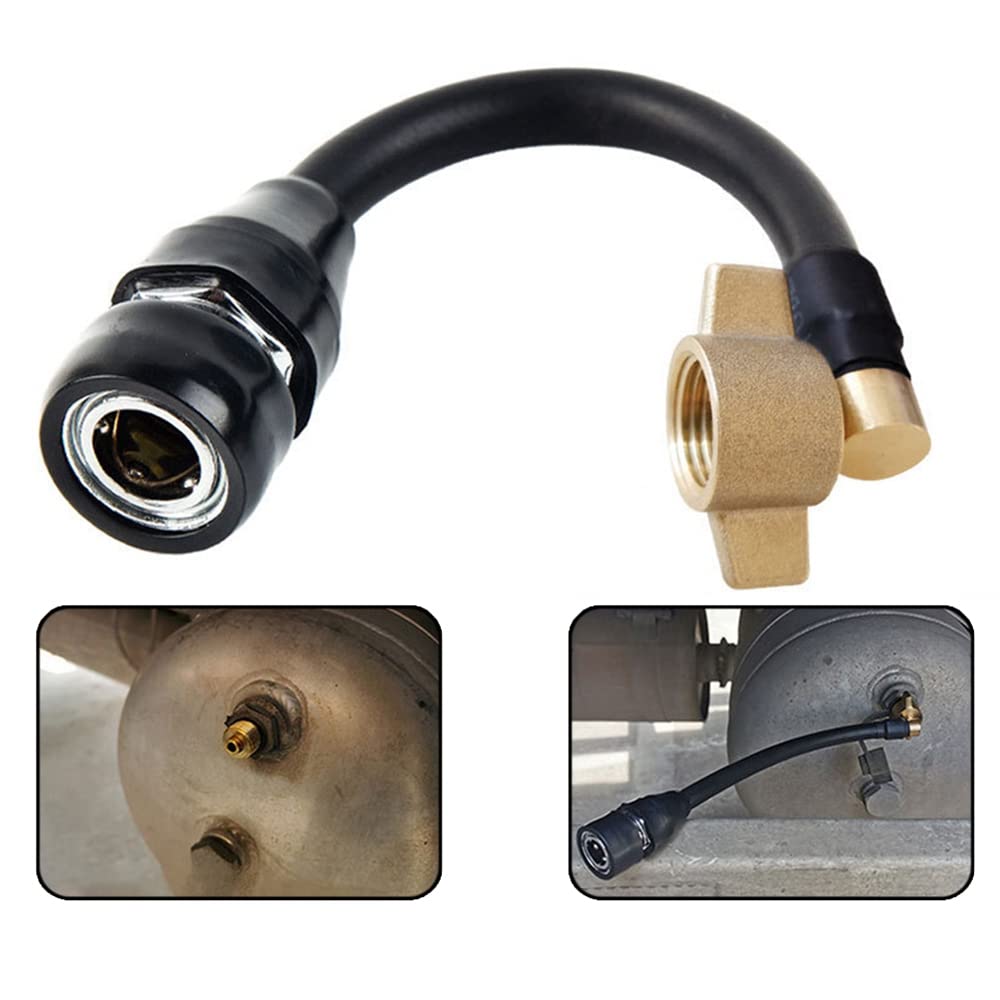 Truck Air Tank Air Intake Connector Connection Pipe Truck Air Pipe Dust Blow Pipe for Truck Trailer Air Tank