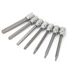 7pcs 3 8 Square Socket Bit with 1 8 3 16 7 32 1 4 9 32 5 16 3 8 Hex Extend Long Bit Socket Set
