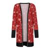 Women's Casual Long Sleeve Front Cardigan Gradual Christmas Printed Top Lightweight Jacket
