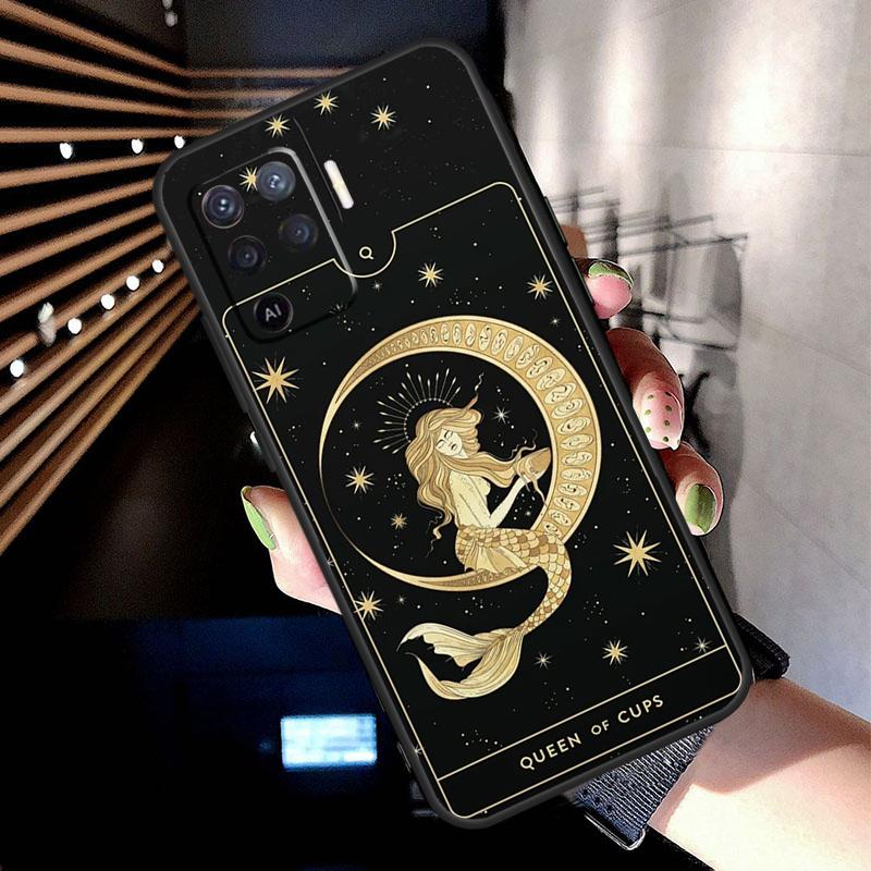Astrology Tarot Cards Case For Oppo A38 A18 A78 A98 A58 A60 A80 A40 A96 A76 A16 A94 A74 A54 A15 A17 A57 A77 A5 Pro