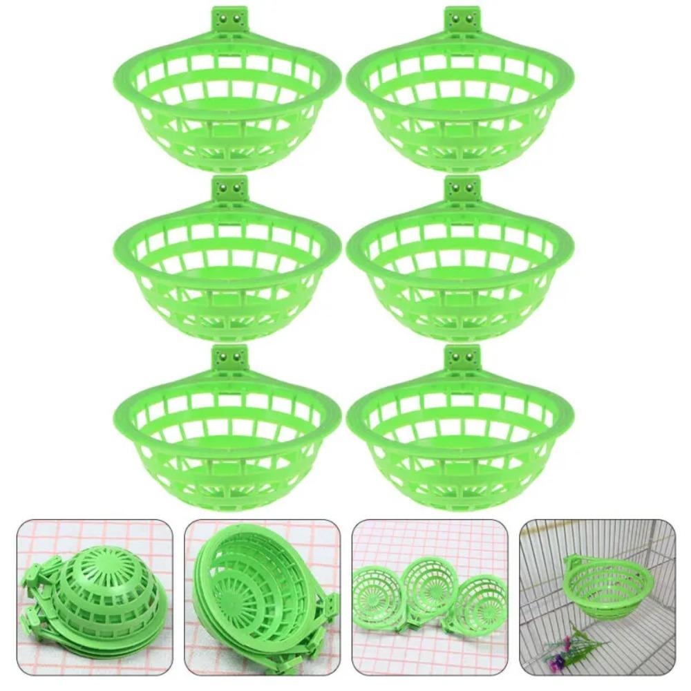 Hollowed Plastic Bird Cage Green Mesh Bird Hatching Accessories Parrot Nest Box