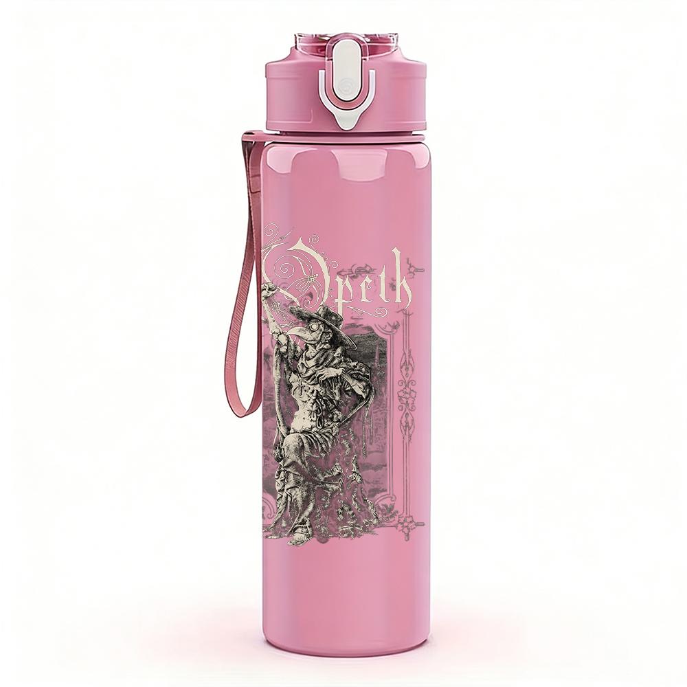 1PC Dark Forest Tree Vintage Grunge Print 750ml Portable Sports Water Bottle Leakproof Gym Outdoor Travel Drink Cup