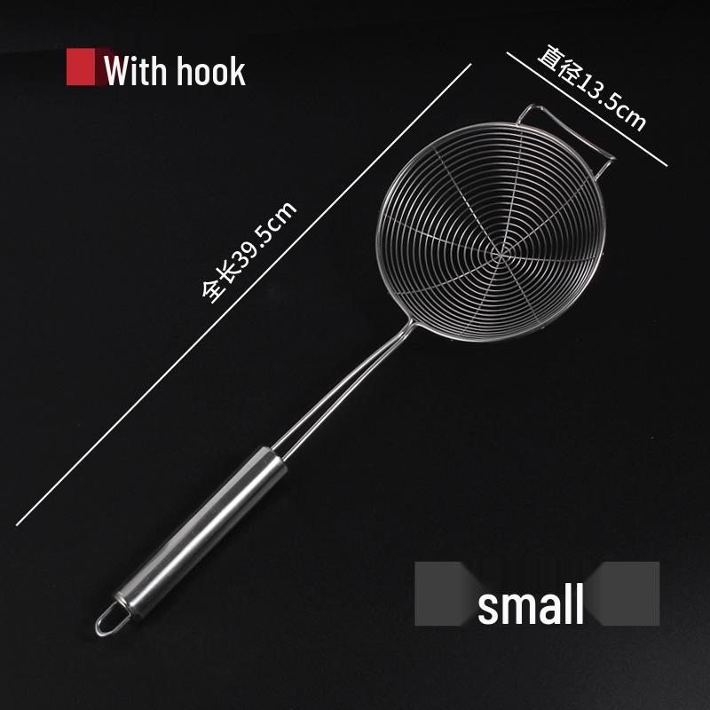 Large Stainless Steel Mesh Skimmer for Frying and Dumpling Straining