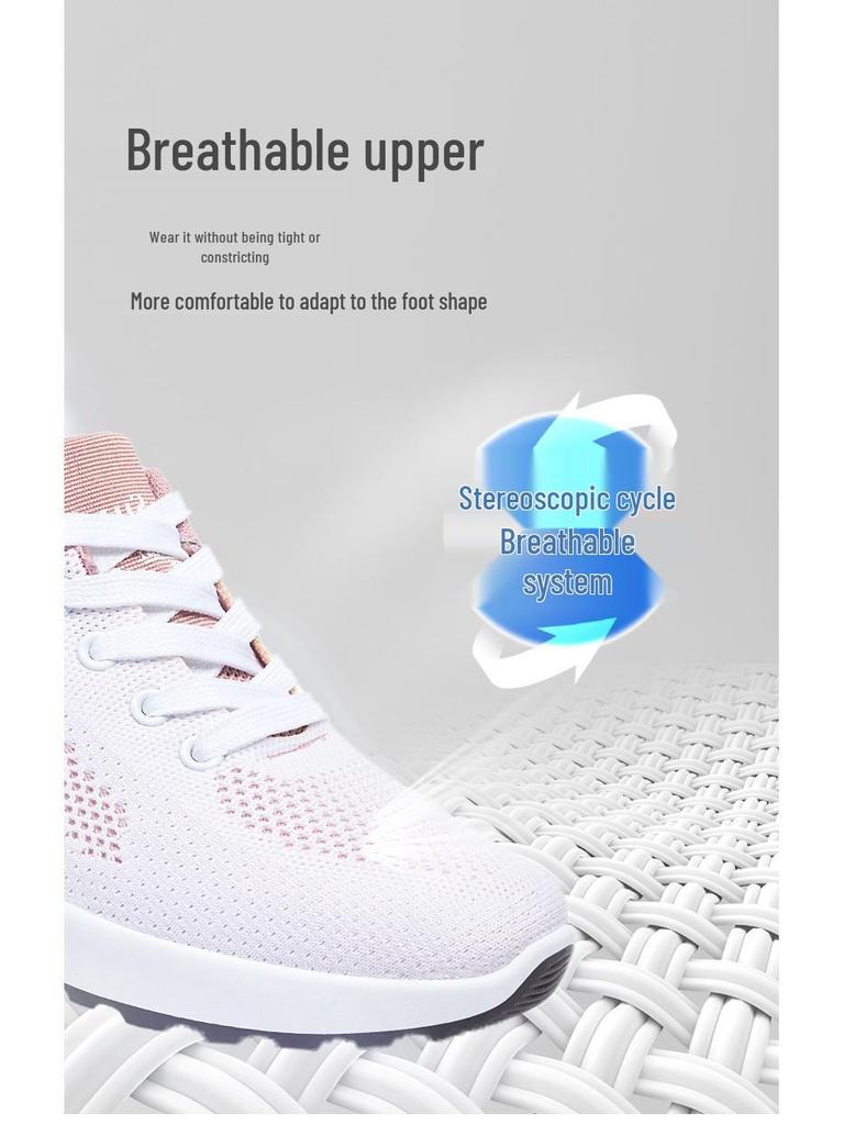Plus Size Lightweight Women's Air Cushion Sneakers – Trendy, Breathable Casual Running Shoes