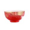Red Ceramic Worship Bowl: Ideal for Ceremonies, Fasting, Weddings, Housewarmings, Temple Offerings, and Celebrations