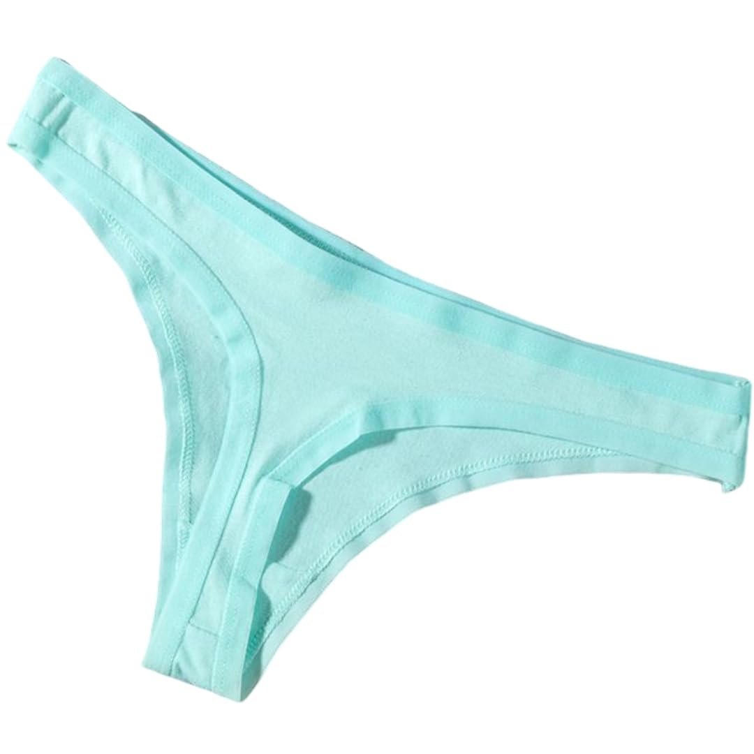 

Plus Nao and Perfect for Everyday Available in Plus Sizes Light Women s T-Back Panties, Low-Rise, Thin, Simple, Wear, (2XL, Green)