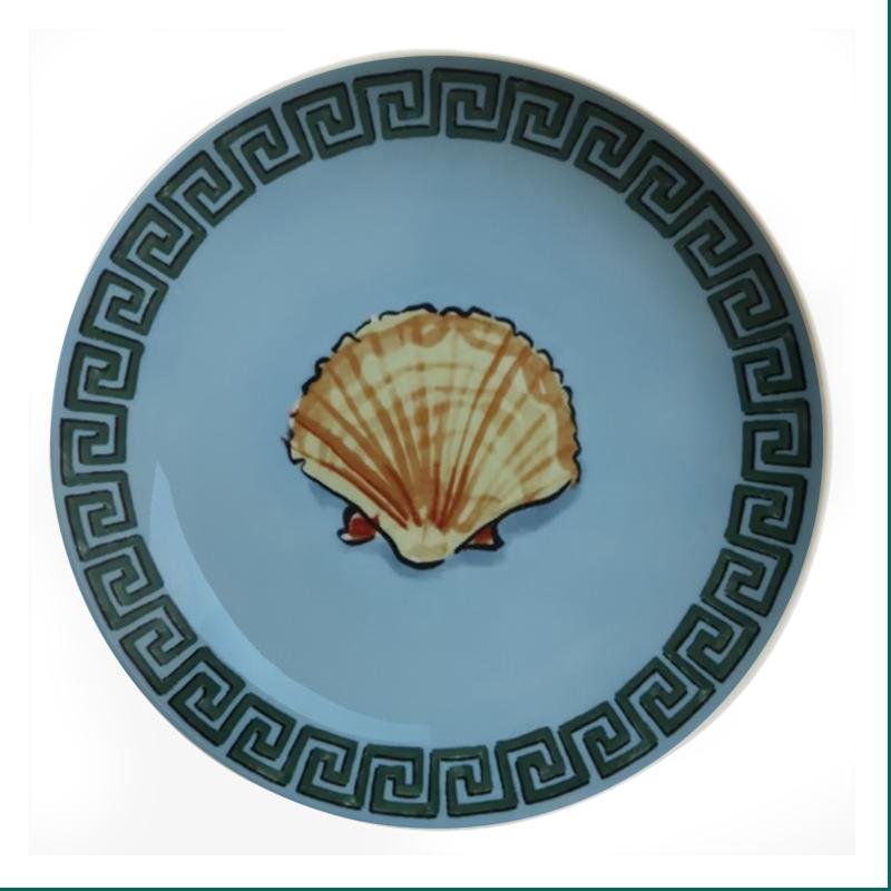 Italian Ginori 1735 Poseidon Tour Plate Ceramic Decorative Ornaments Dish Living Room Bedroom Background Wall Hanging Plate
