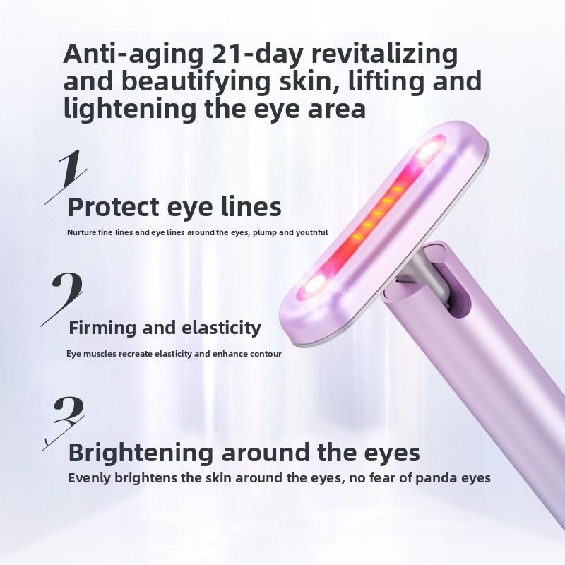 Haushalt EMS Mikrostrom Augen Schönheitsinstrument, Elektrisches Augenmassage Schönheitsinstrument, Tragbarer Fältchenreduzierer Augencreme Einschleuser
