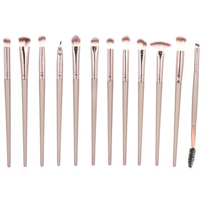 12-teiliges Make-up-Pinselset Puder Rouge Puder Concealer Lidschatten Lippenpinsel