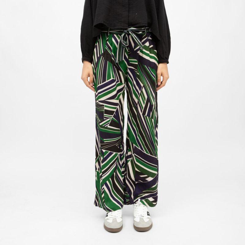 Pantalon avec cordon regular à motif graphique prisco Femme LA PETITE ETOILE
