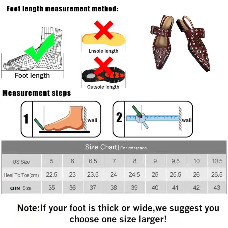 Fashion Big Size Luxury Footwear Red Women Flats Shoes Fashion Metal Buckle Female Casual Slingback Hollow Ladies Sandals Shoes Mules