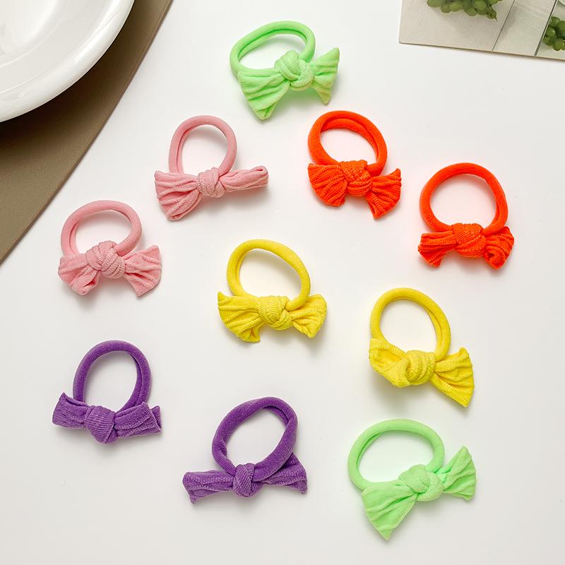 

Новые 10 шт. Резинки для волос с бантом, кольца для девочек, эластичные резинки для волос, мини-резинки, держатели для хвостика, головные уборы, женские аксессуары для волос