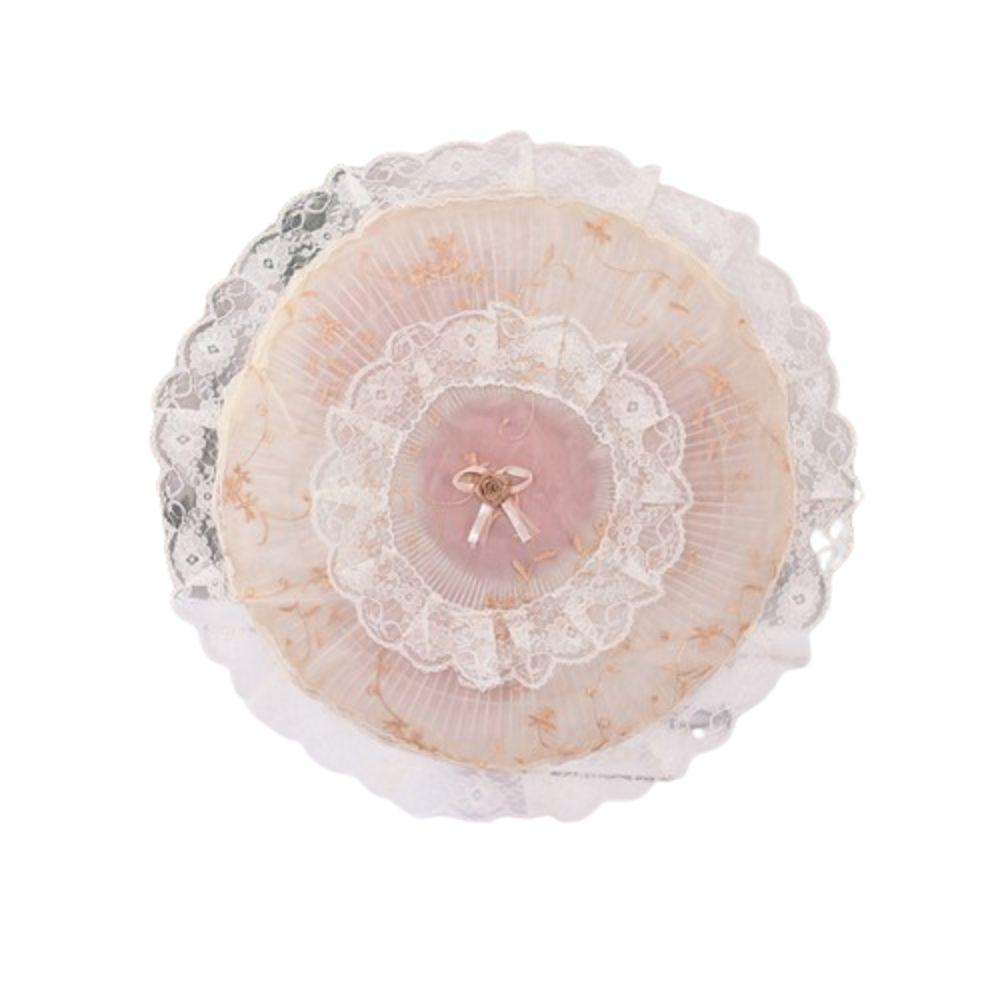 All-inclusive Fan Dust Cover Round Floral Floor Fan Covers Protective Dust Cover Bedroom