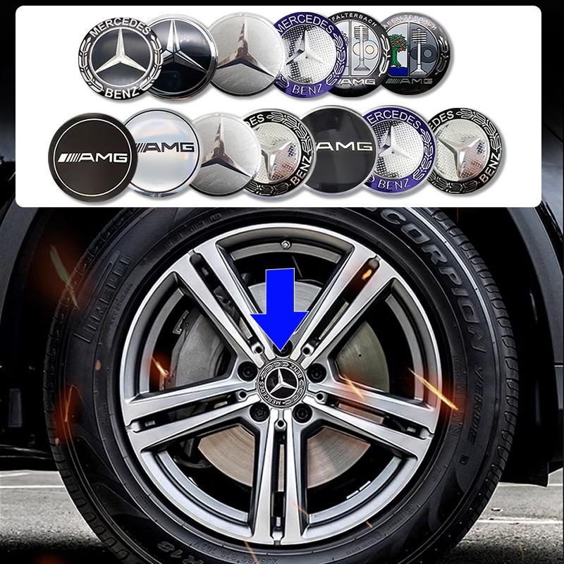 hot 56mm 60mm 65mm 75mm Car Wheel Center Hub Cap Emblem Sticker Mercedes Benz W204 W205 W212 W213 W221 W177 W246 GLA GLC CLA A