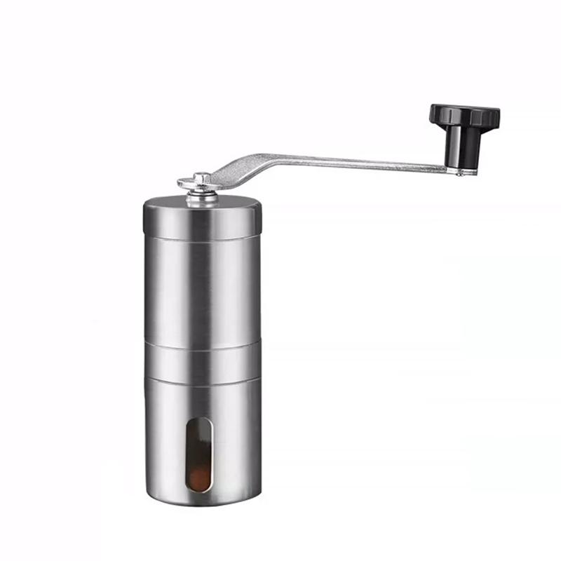 Нержавеющая сталь Домашняя Портативная Ручная Кофемолка Ручная Кофемолка с Керамическими Жерновами Регулируемые Настройки Портативные Инструменты с Рукояткой