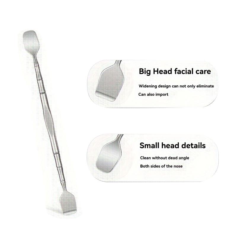 1Pcs Double-Ended Blackhead Remover: Facial Pore Cleanser, Exfoliator, and Massage Tool for Smooth Skin