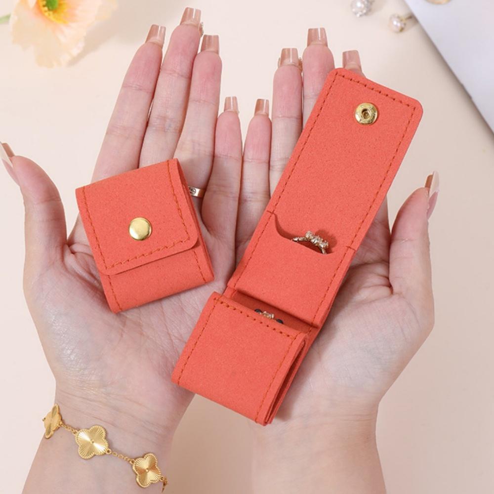 4 Fächer Schmuckaufbewahrungstasche Tragbare Mini-Schmucktasche Ohrringe Halskette Ring Organizer Tasche Reise Schmuckaufbewahrungskoffer