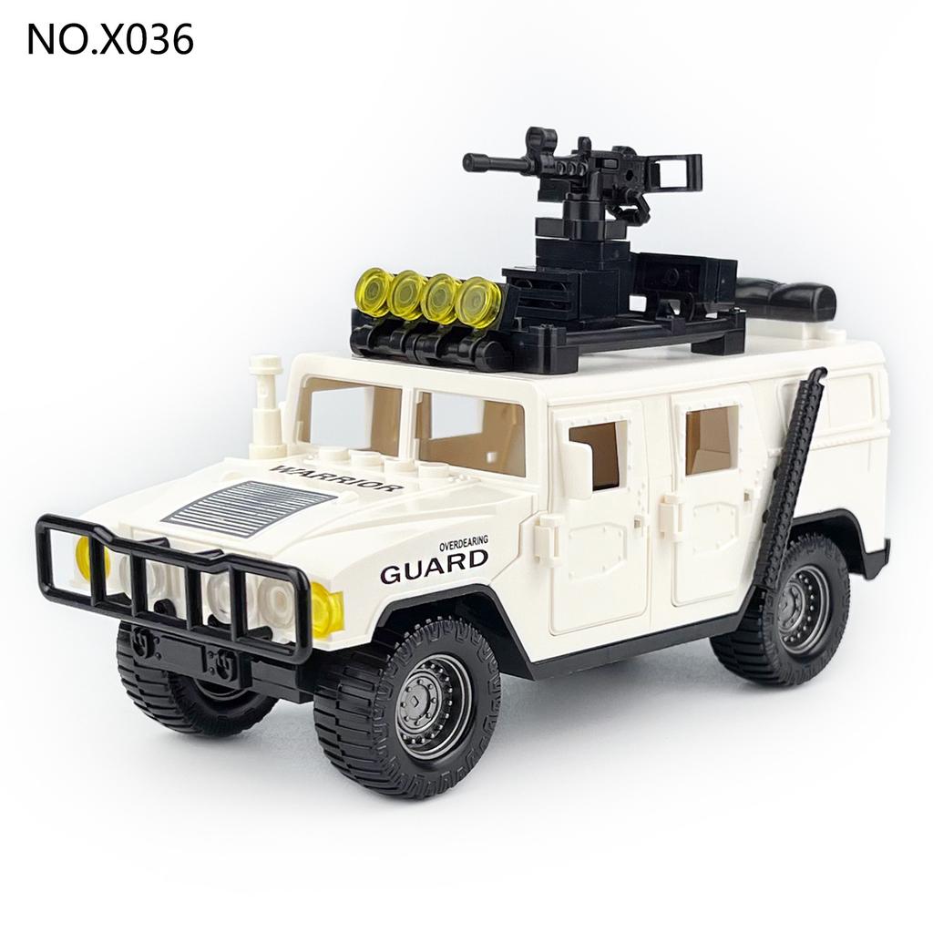 X036 Peacekeepers Stand Axe Off-Road Vehicle Boys Assemble Small Particles Building Block Toys Children'S Gifts