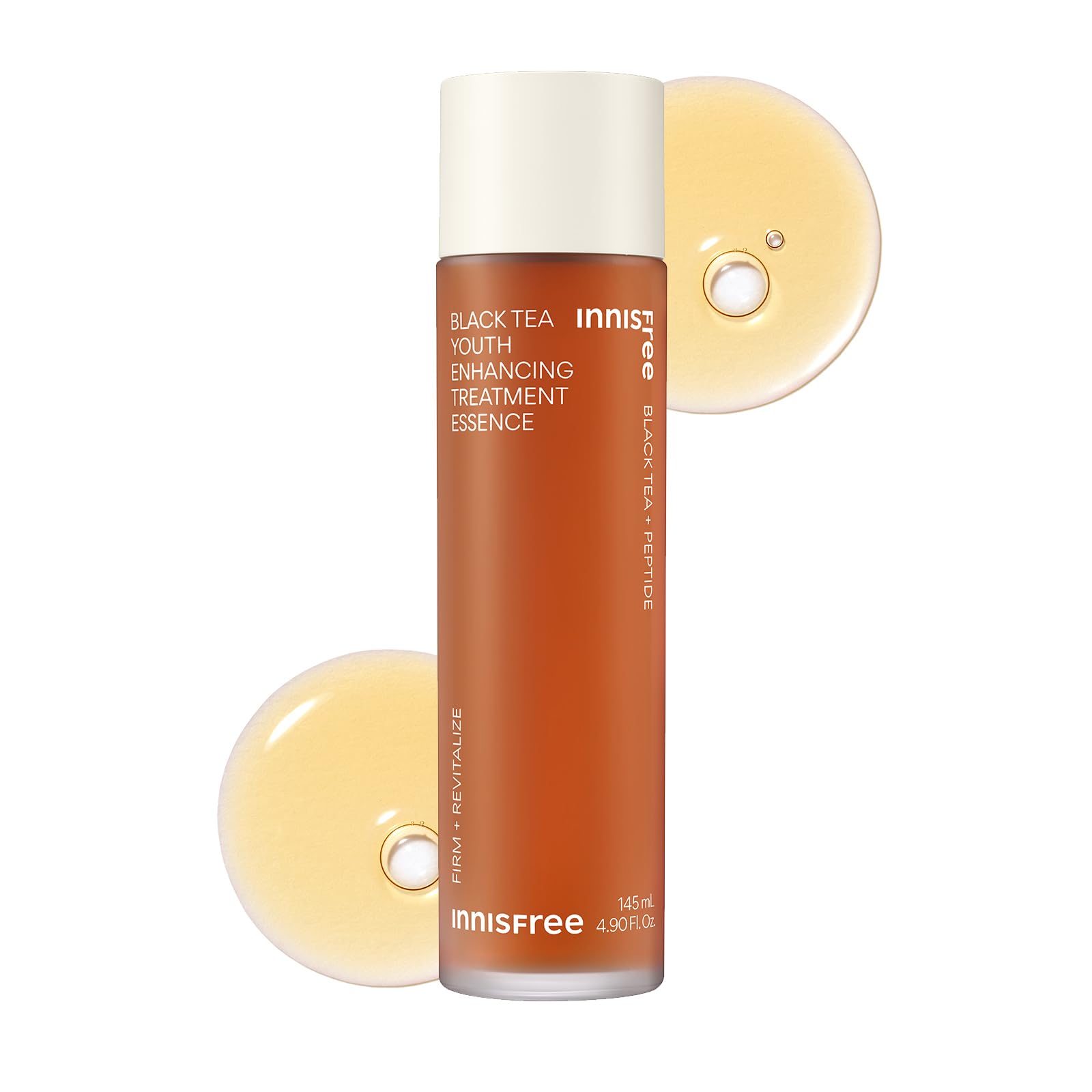 

Innisfree Black Tea Youth Treatment Essence 145 мл Подлинное Увлажнение Увлажнение Эластичность Черный Чай Сухая Кожа Корейская Косметика Представляем Сыворотку -