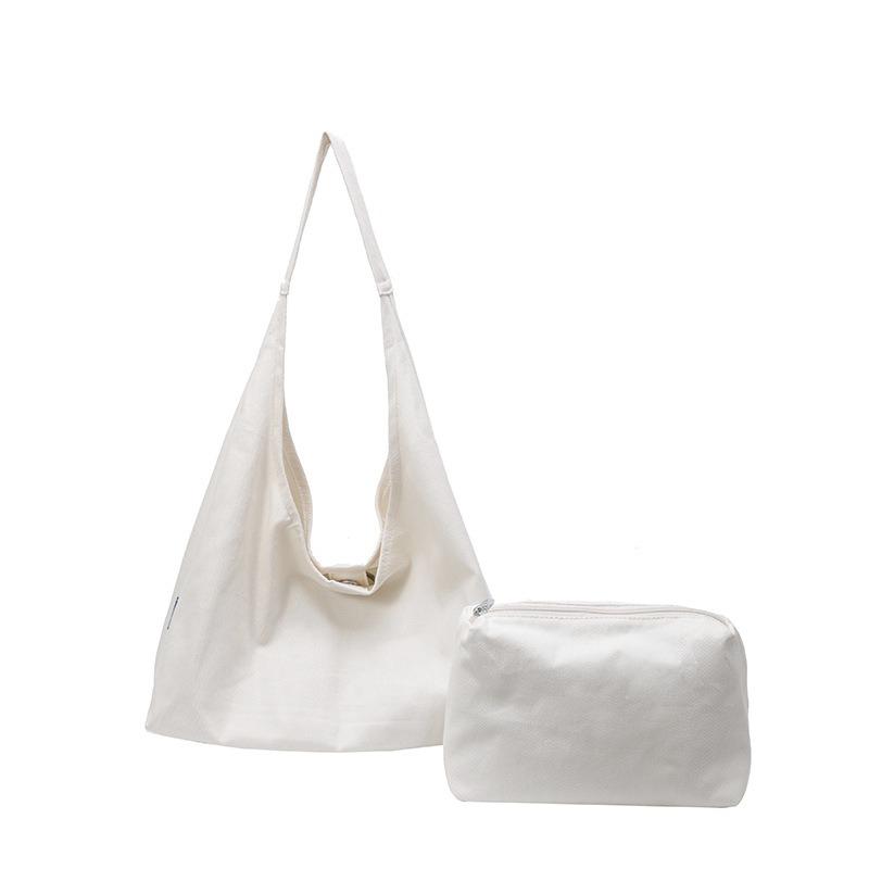 Slack big bag women's new fashion canvas bag class commuter bag simple shoulder bag