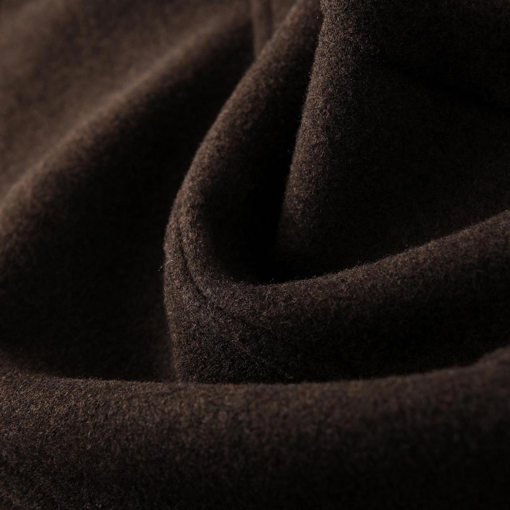 Unisex High-Waisted Gray Wool Sweatpants for Kids, Winter 2025: Thick Wide-Leg Petite Fit