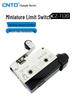 CNTD CZ Limit TZ Micro Switches: Models CZ-7310, 7311, 7121, 7120, 7141, 7144.