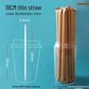 ZISIZ Disposable Thin Straws