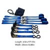 Reinforced Ratchet Strap Tie Downs 2200Lbs Break Force Antislip Handles For Outdoor Equipment Hauling