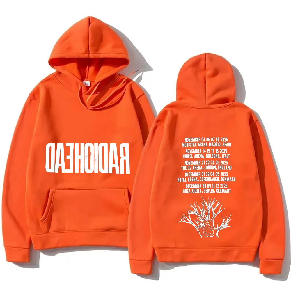 Radiohead 2026 Tour Hoodie Hip Hop Vintage Music Vintage Unisex Men Graphic Hoody Tops Oversize Streetwear Retro Casual Pullover