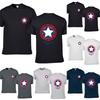 Classic Captain America Men's Casual T-shirt With Short Sleeves And O-neck Design