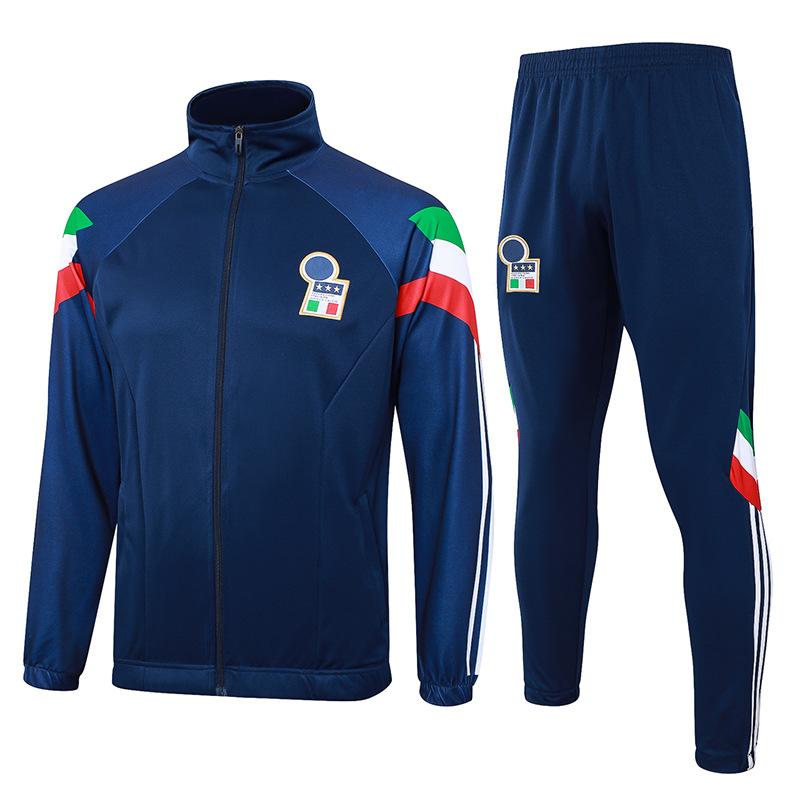 2024 Country Captain Reißverschluss Argentinien Portugal Italien Brasilien Deutschland Aufwärmtrikot Fußballtrikot