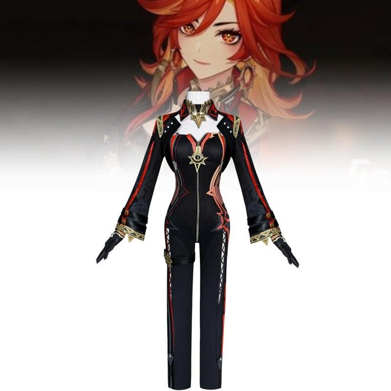 Adorable Mavuika Cosplay Costume Set For Genshin Impact Featuring Stylish Accessories