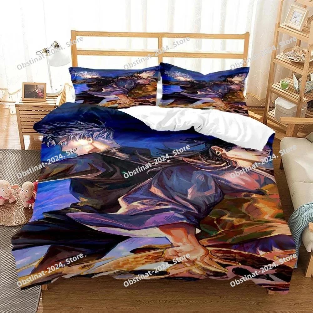 3D Anime Jujutsu Kaisen Gojo Satoru Bedding Set Print With Pillowcase Bed Duvet Cover Soft Single Double Queen Super King Size